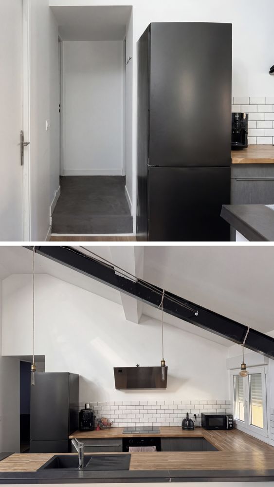 Appartement loft, 59m2 , 3 pièces , atypique