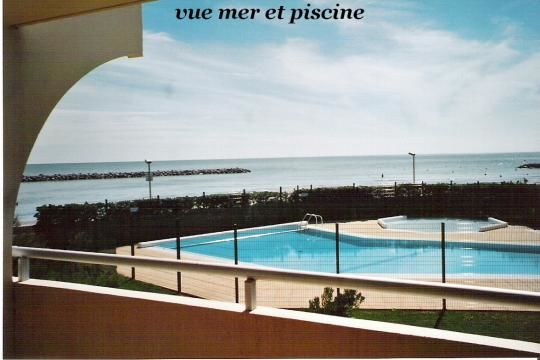 T2 Palavas vue sur les étangs 120 m de la plage rive droite