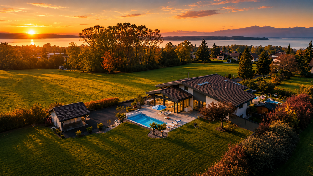 PROPRIÉTÉ D'EXCEPTION au LAC LÉMAN - 432 m² - 2 piscines