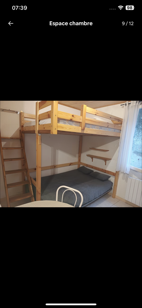Studio à rennes les bains possibilité 4 couchages 18M2