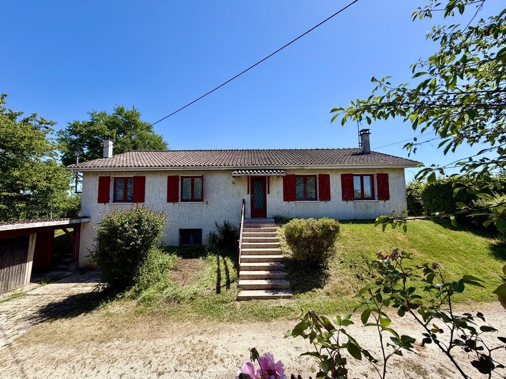 Maison familiale à Meillonnas, 130m², terrain et vue degagée