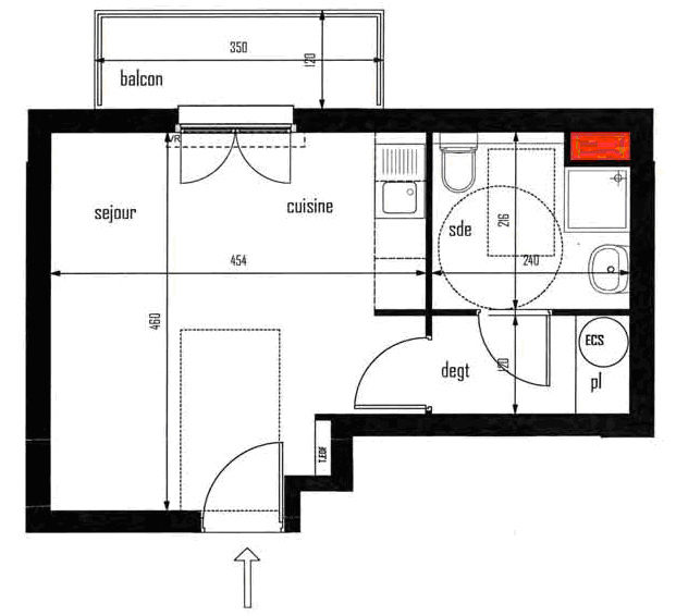 ?Studio meublé - 27 m² - 5 mn gare et centre ville