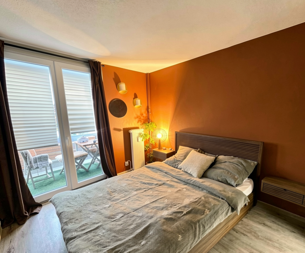 Appartement familial F4 comprenant trois chambres, un balcon