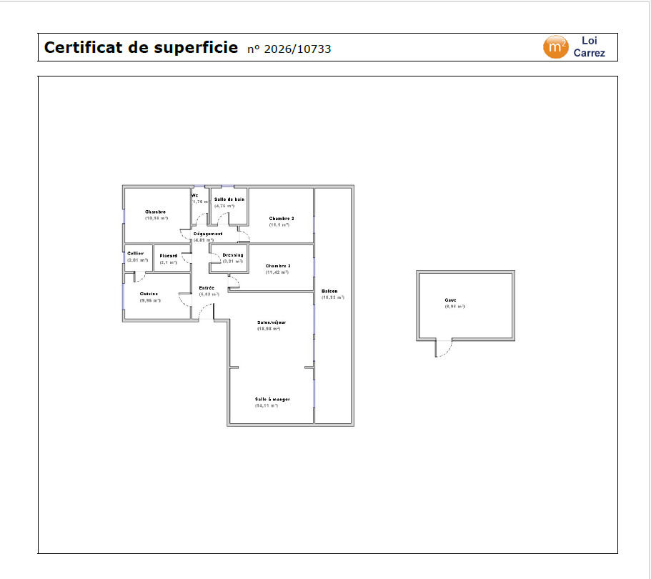 T5 99 m² LUMINEUX ? BALCON PLEIN SUD ? GARE 5 MIN ? LYON RAP
