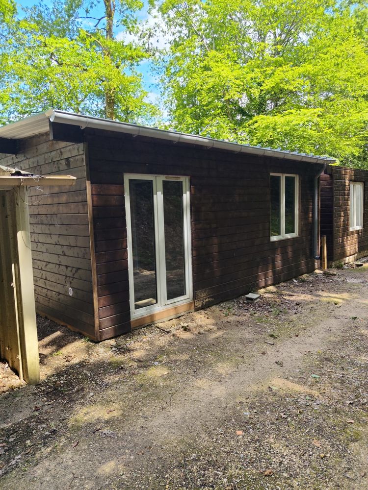 Chalet sur étang de pêche