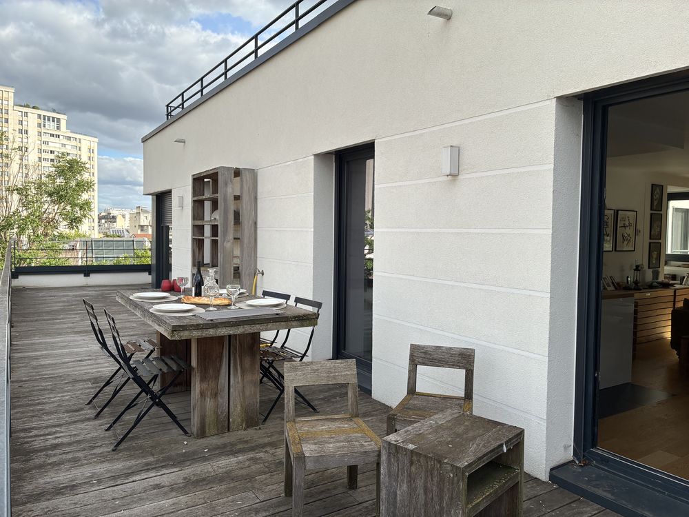 Hyper centre Malakoff 65m2 Terrasse 40m2 box 18 m2