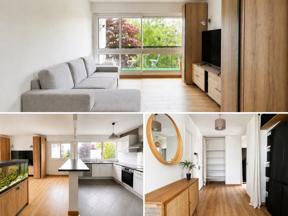 F3 lumineux 67 m² ? 2 balcons, cave, vue parc 169900€
