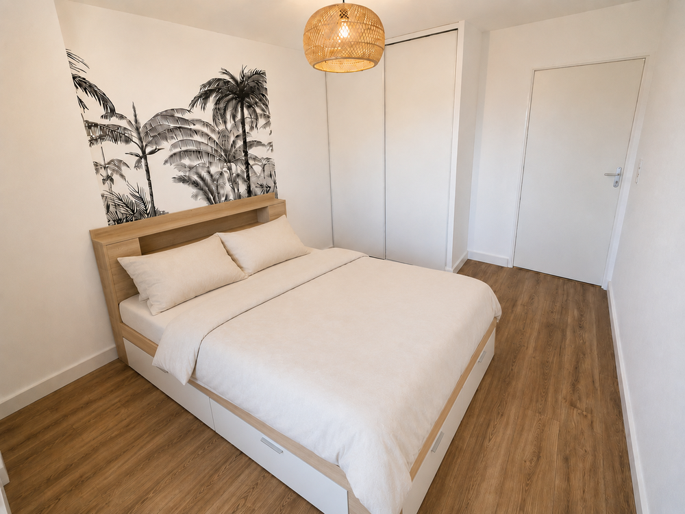 Grand T2 lumineux et refait à neuf