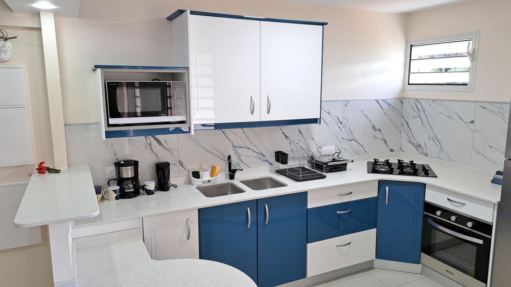 Appartement T2 meublé tout confort avec piscine, Petit-Bourg