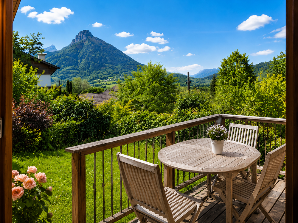 Proche Annecy - Maison ossature bois entre lac et montagnes