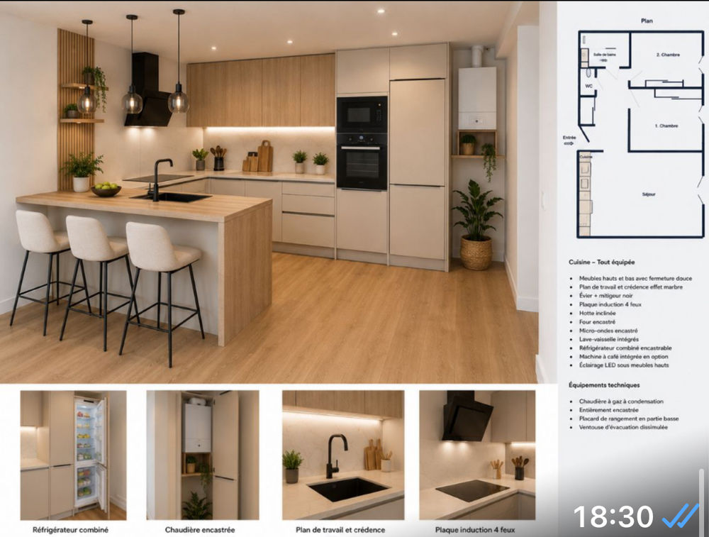Appartement dans résidence de standing
