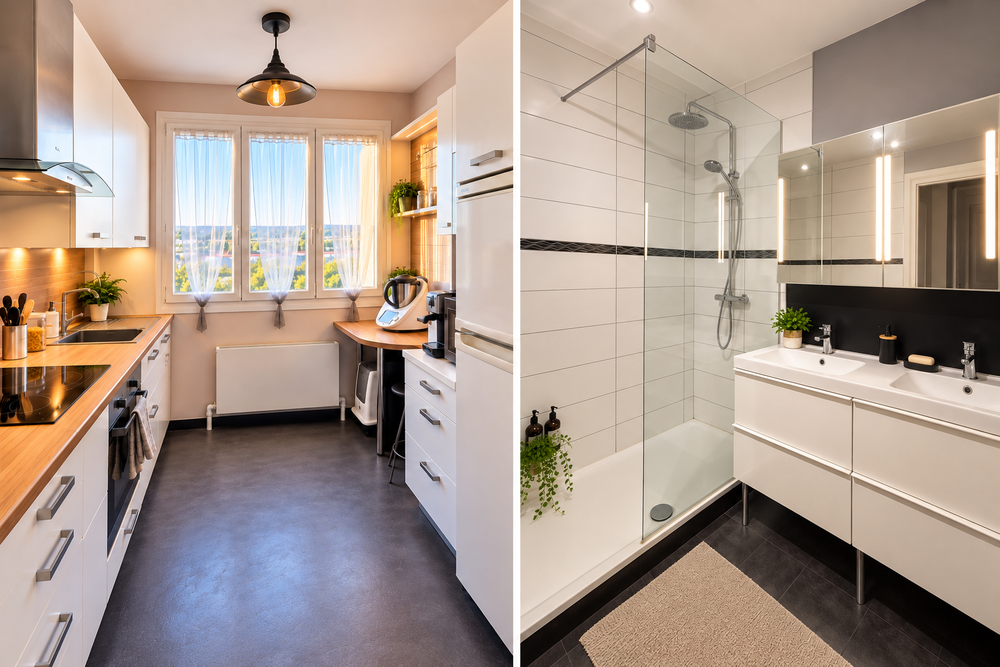 VILLEURBANNE CROIX-LUIZET - T4 100 m² - DERNIER ÉTAGE -
