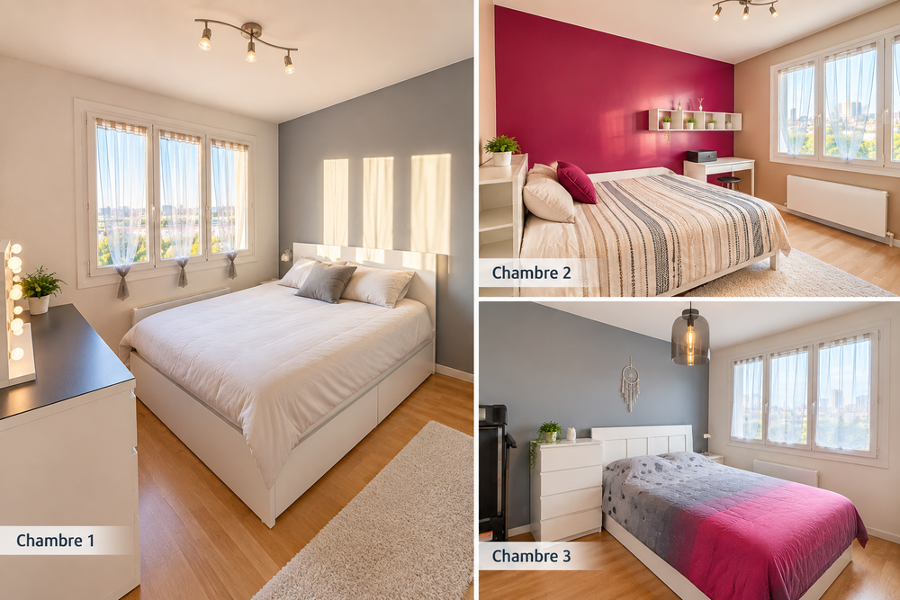 VILLEURBANNE CROIX-LUIZET - T4 100 m² - DERNIER ÉTAGE -