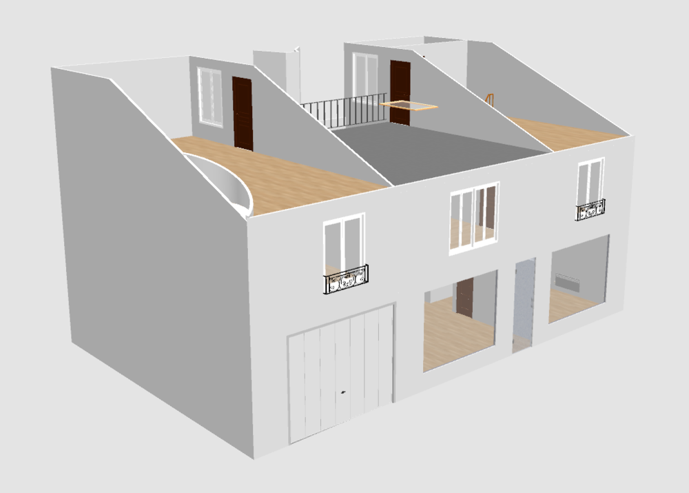 Immobilier sur 3 niveaux pour une Contenance de 1A09CC