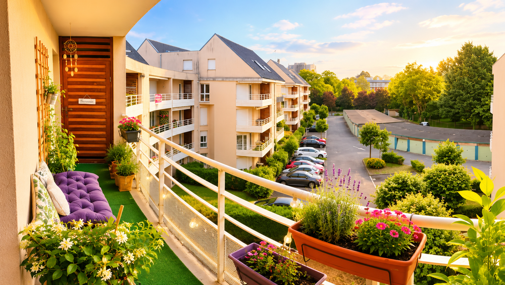 Beauvais T3 avec balcon et parking