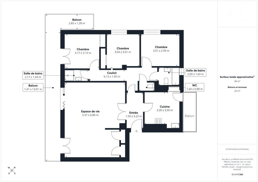 grand appartement Montpelluer 34070