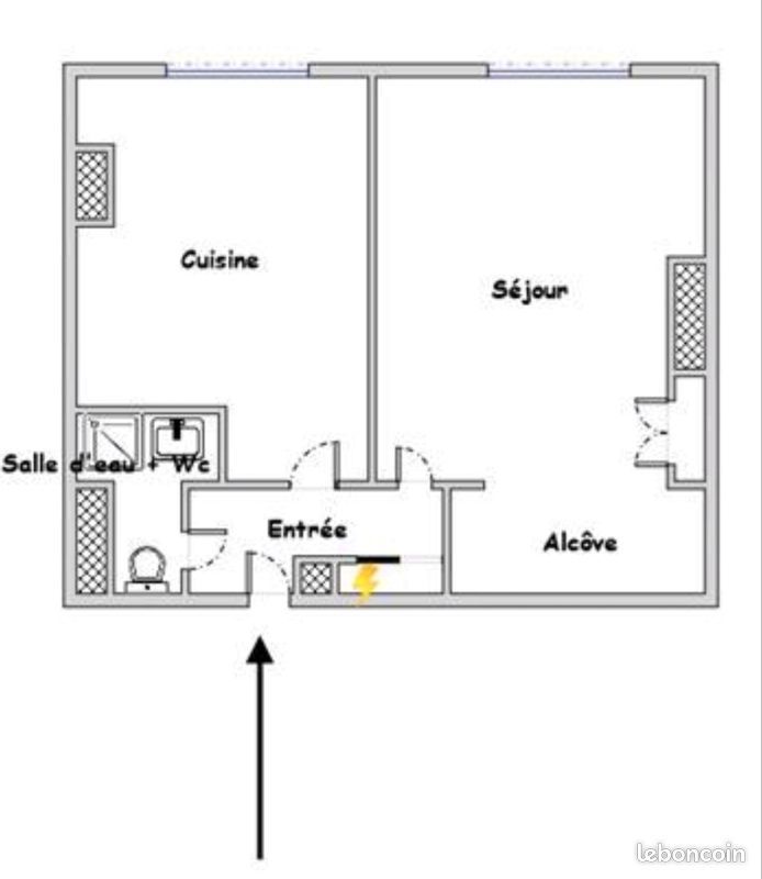 T1BIS 33 m² bien situé