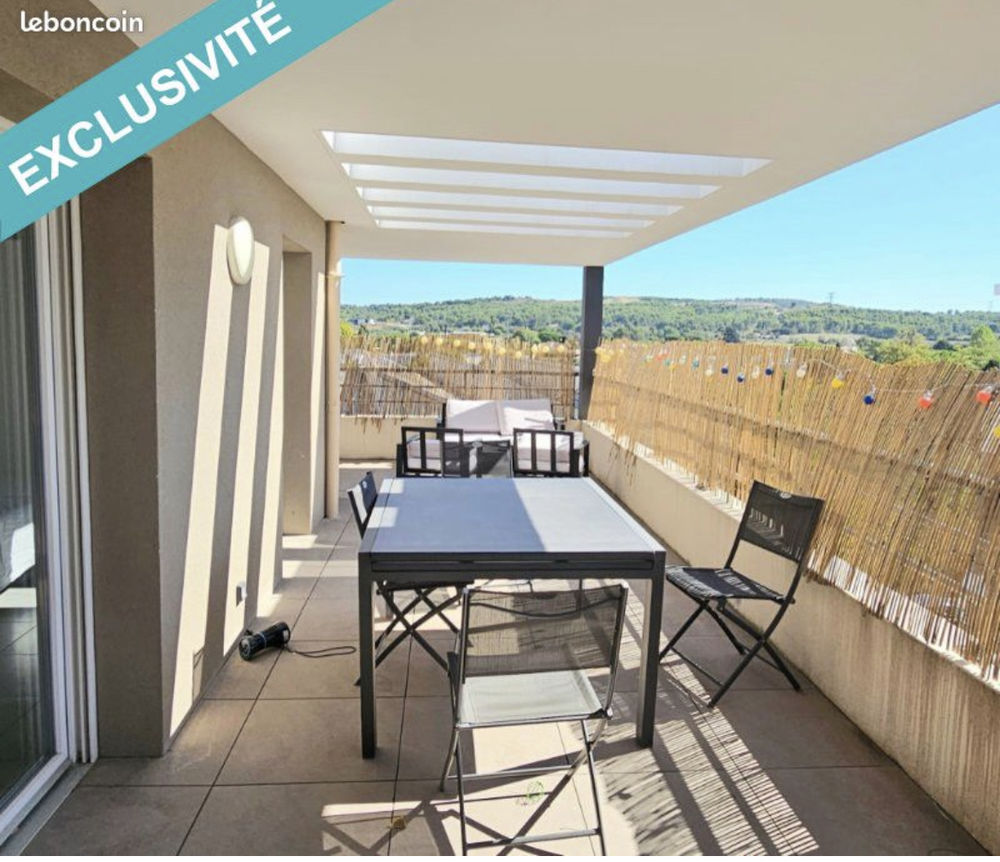 Coup de coeur-T2 récent avec exceptionnelle terrasse de 40m²