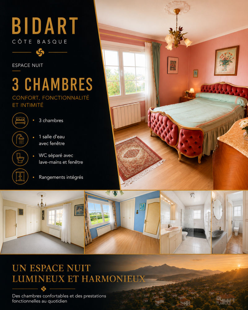 BIDART SECTEUR ERRETEGIA Maison 4 pièces 103m²