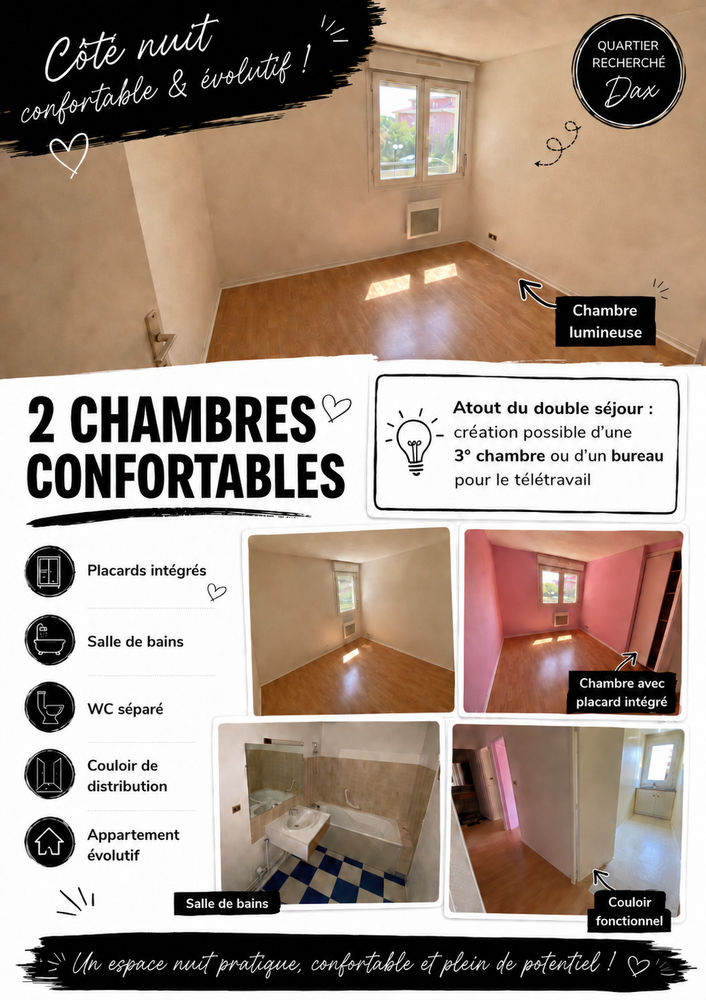 DAX Appartement 4 pièces 77m²