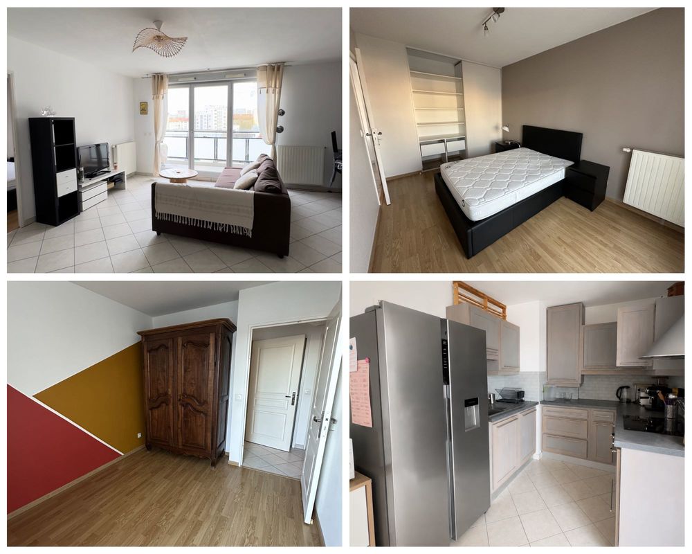 Appartement lumineux 3 pièces avec balcon €" Villeurbanne