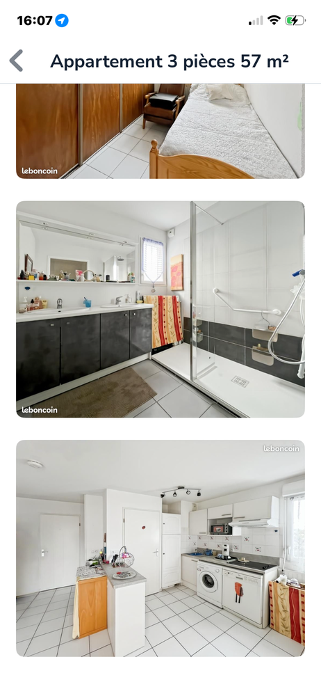 À ROYAN appartement récent 2013 RT 2012 DPE C 59m2 parking