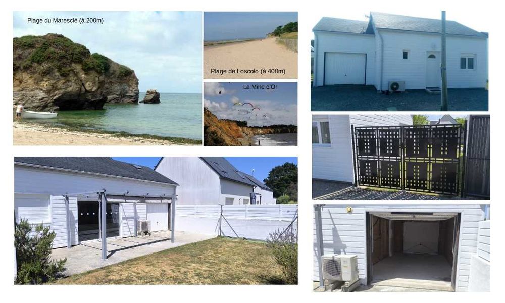 RARE Pénestin, Maison bois 2018, 3 chambres, vie de plain-pied, plage à 200m