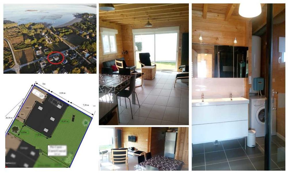 RARE Pénestin, Maison bois 2018, 3 chambres, vie de plain-pied, plage à 200m