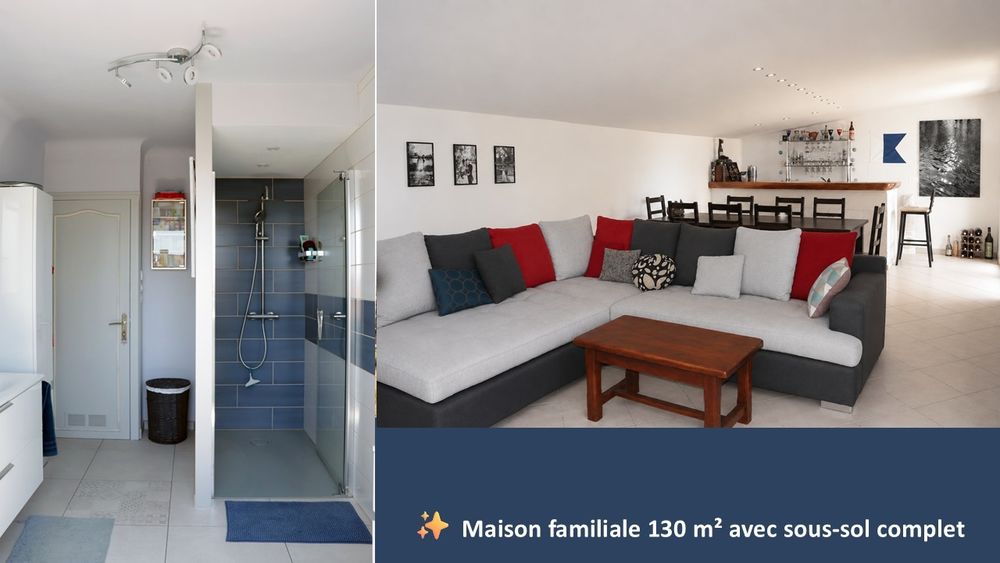 Maison familiale 130 m² - 3 chambres - Jardin - Sous-sol