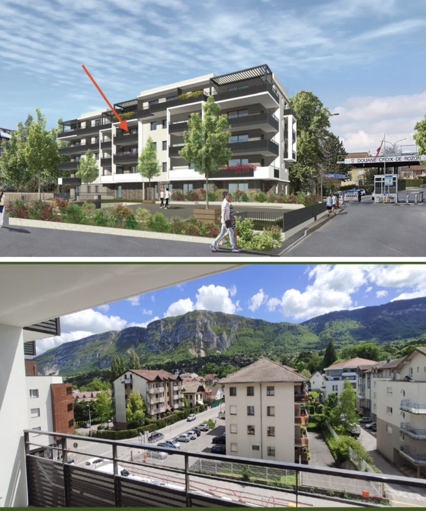 SUPERBE T3 NEUF TRAV. 68.05 M2+BALCON12 M2+GGE DOUBLE 28 M2