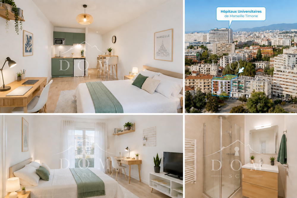 studio neuf meublé 26 m² 13010 Marseille