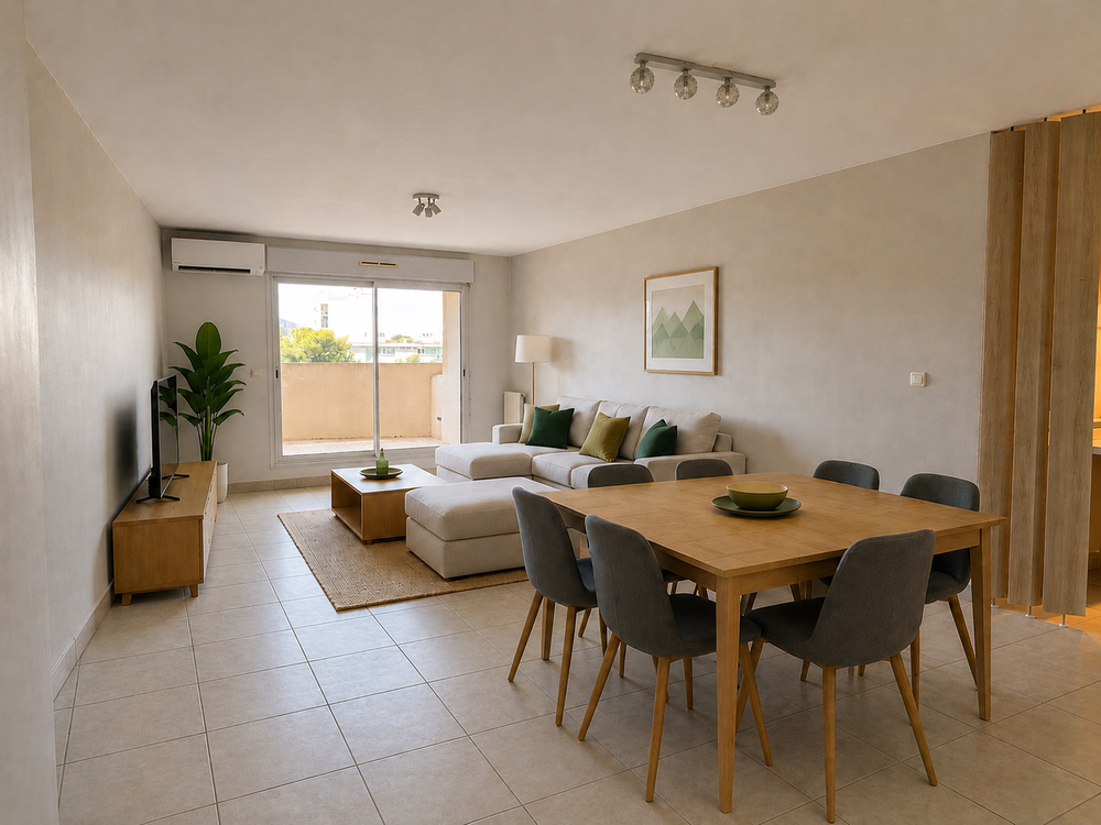 T4 traversant de 95 m² avec 3 terrasses ? secteur St Tronc