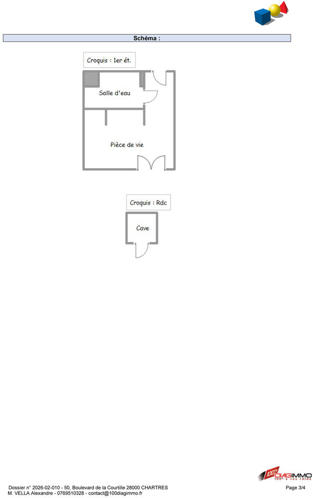 STUDIO 18M2 avec salle d'eau