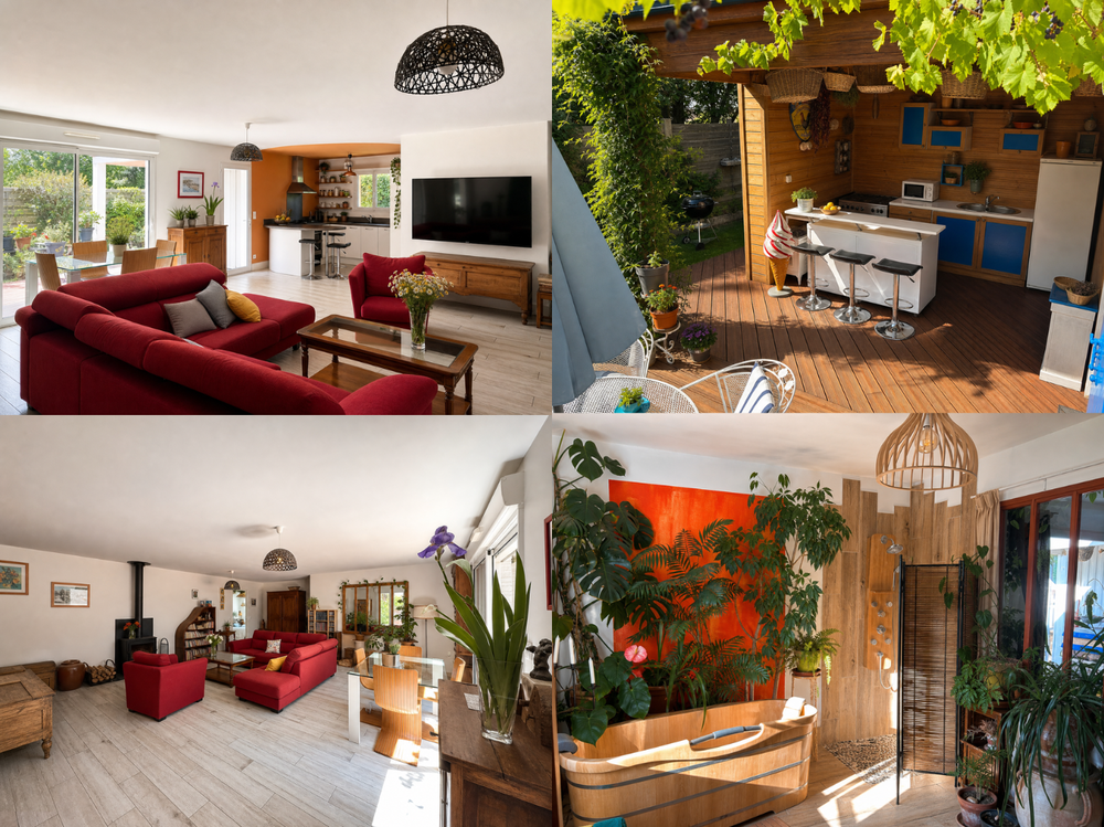 Maison de plain-pied - Ossature bois - 112 m² - Proche océan