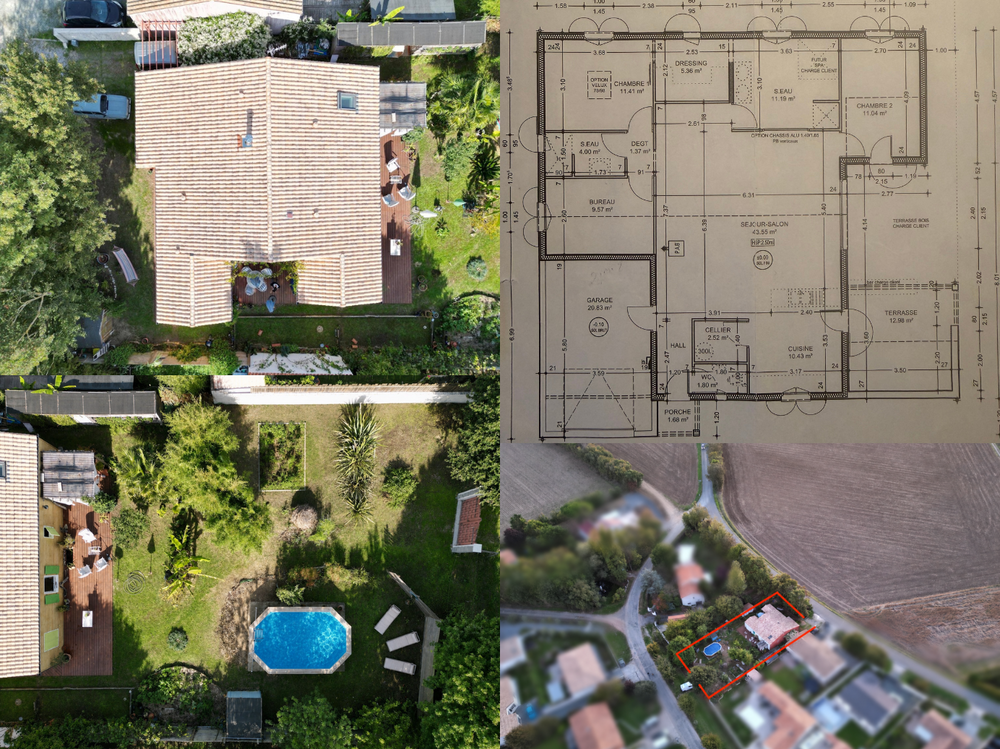 Maison de plain-pied - Ossature bois - 112 m² - Proche océan