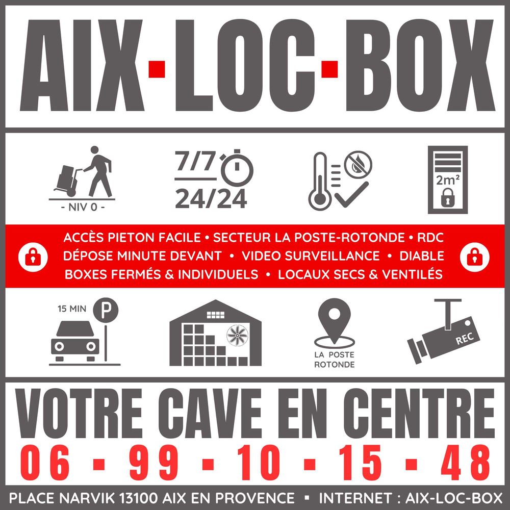 ð"¦ BOX DE STOCKAGE PREMIUM €" HYPER-CENTRE AIX-EN-PROVENCE 2m²