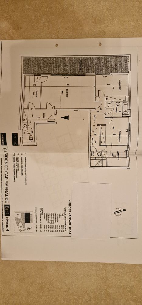 T4 101 m2 sans vis à vis