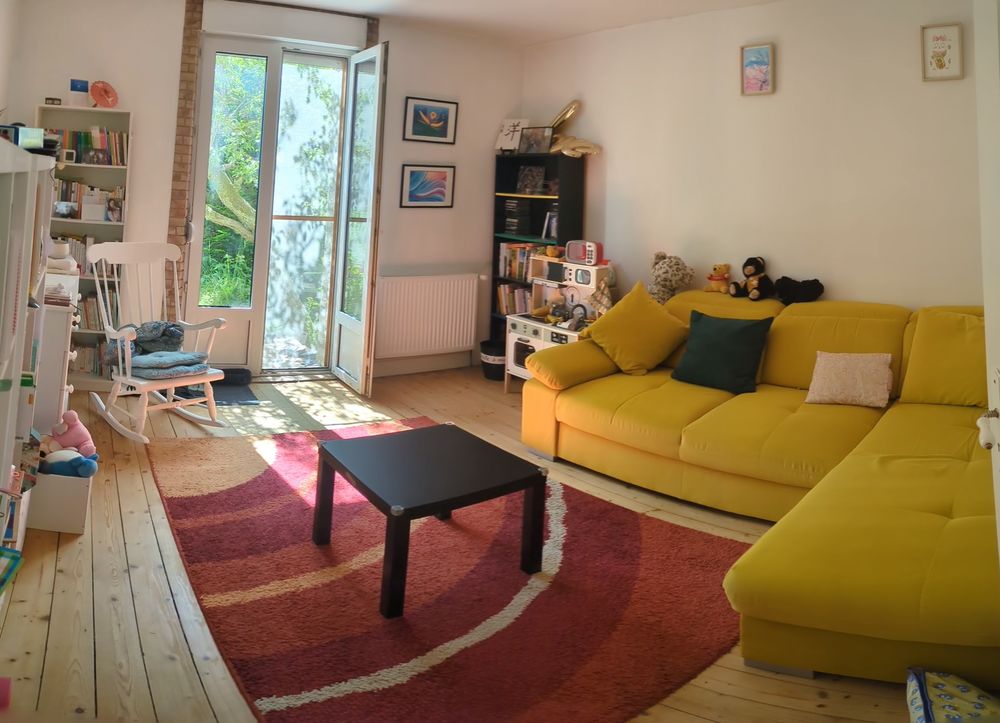 Appartement traversant 85m2 avec jardin