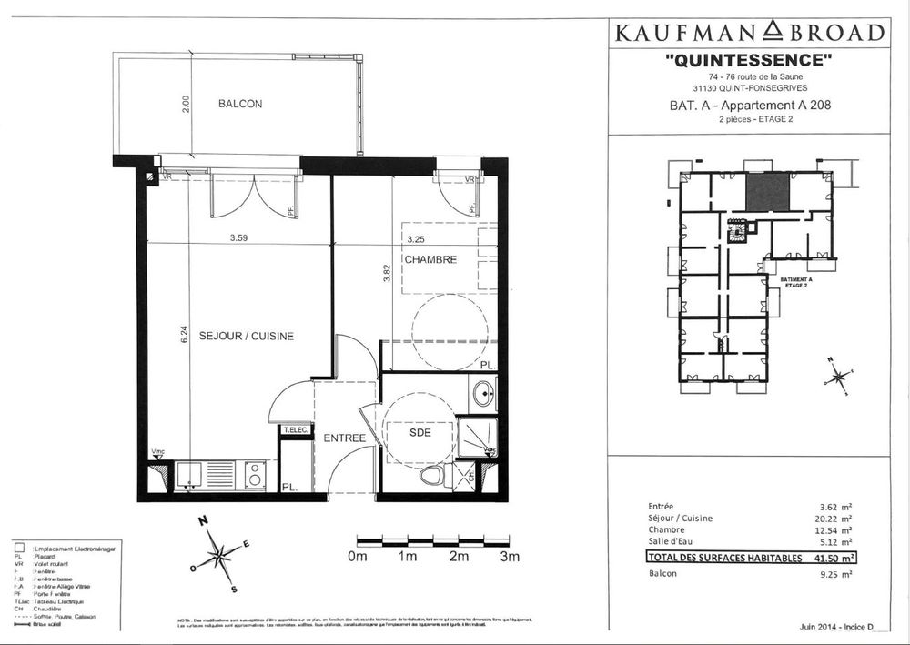 Particulier appartement T2