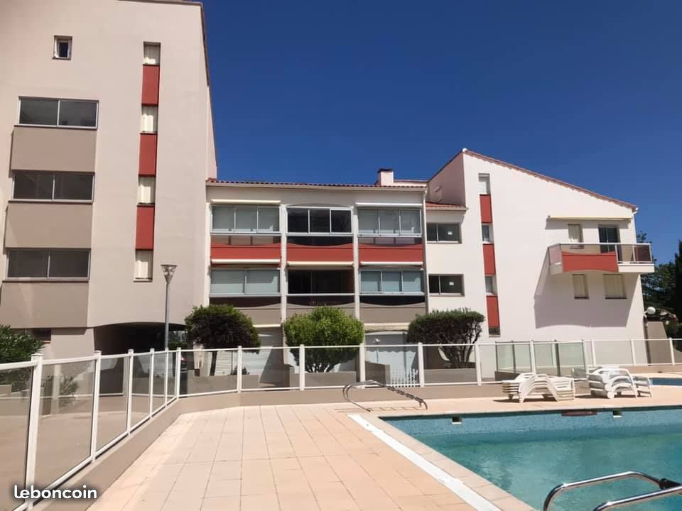 Duplex T2 dans résidence avec piscine 37 m2 Argeles plage