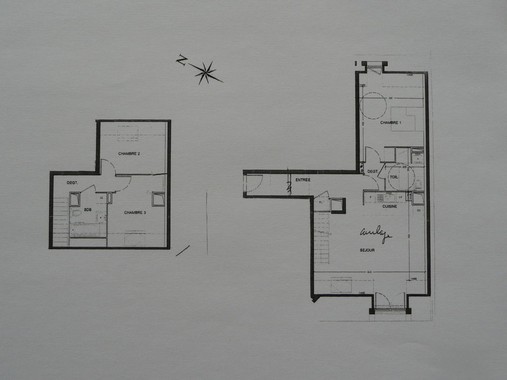 Grand 4 pièces duplex lumineux