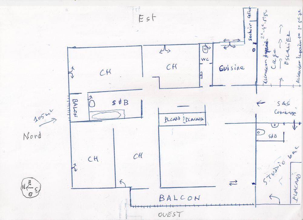 MULHOUSE c?ur de ville appartement 4 chambres + séjour lumin