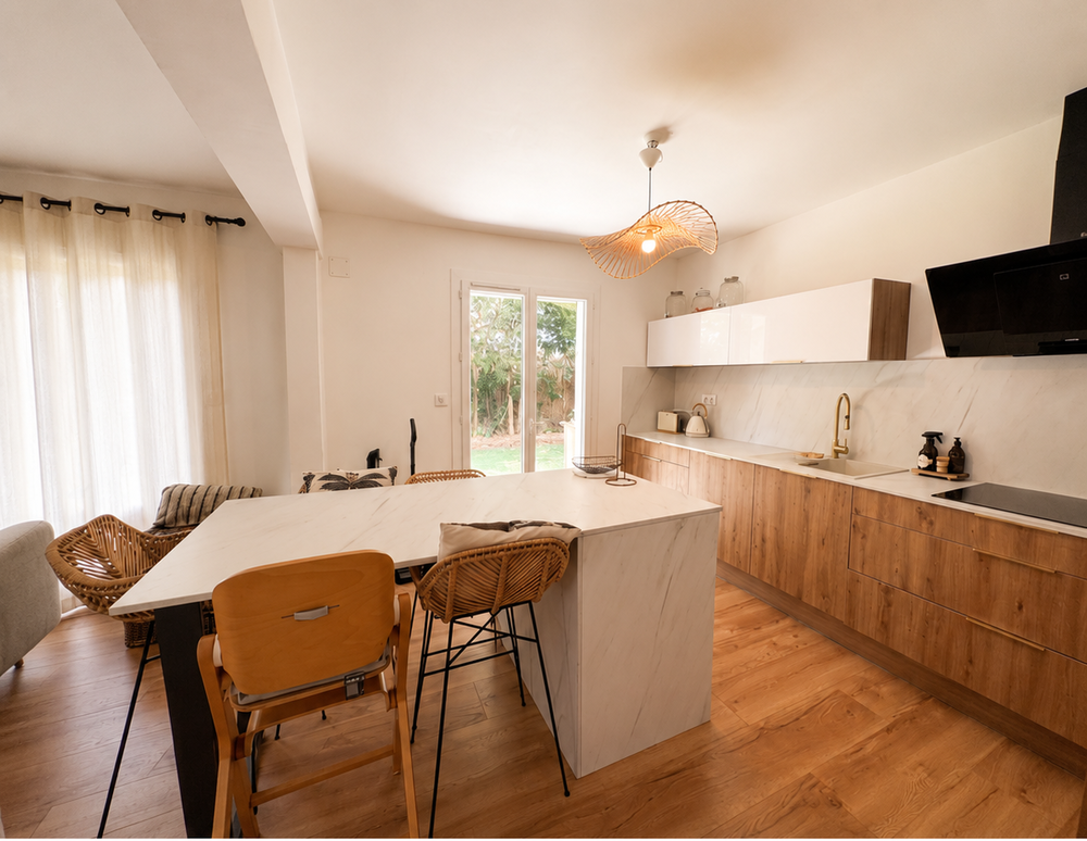 Appartement T3 rénové, 200m2 de jardin - JANAS