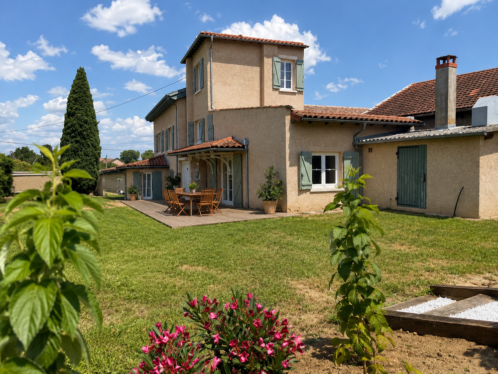 Belle maison ancienne familiale au calme, piscine