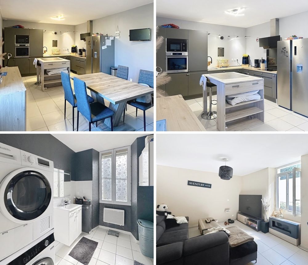 Maison en pierre mitoyenne - 114m2- 4 chambres