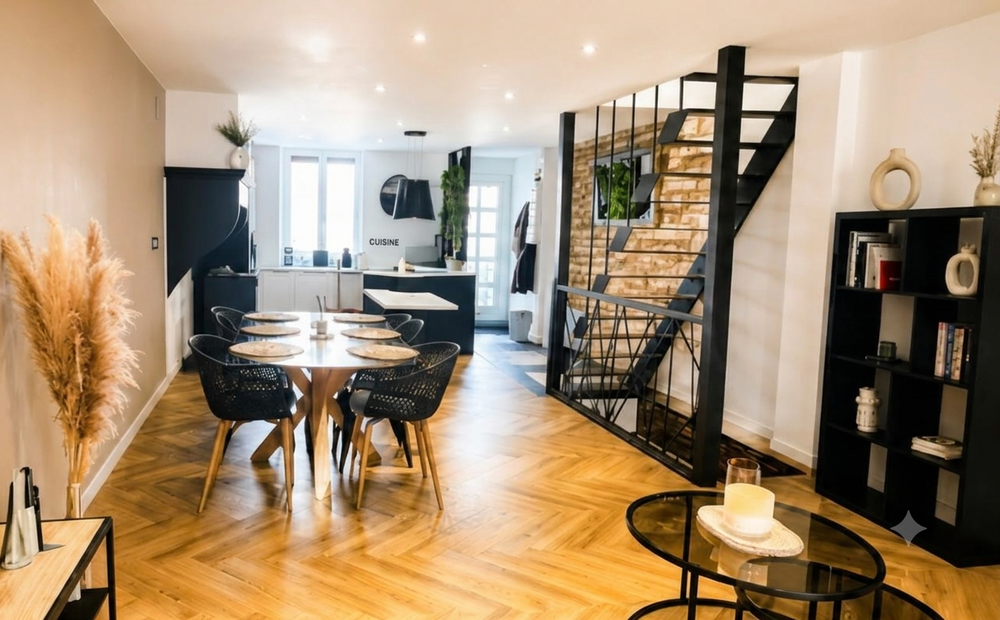 Maison de caractère rénovée 135 m² 3 chambres - terrasse