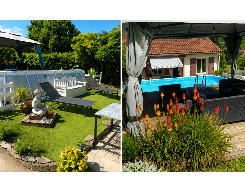 Maison familiale 4 chambres avec piscine
