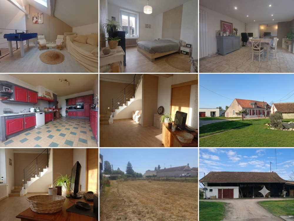 Maison de campagne - 3000m2 de terrain - Dépendances Hangar