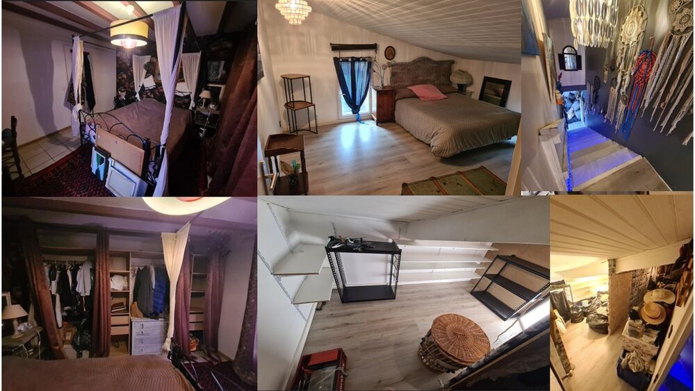 Maison Budos, petit jardin, terrasses, combles aménagés