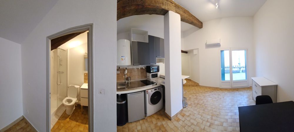 Grand studio avec belle terrasse